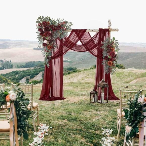 Wedding Arch Flowers with Drapes Kit (Pack of 4) - Picture 2 of 6